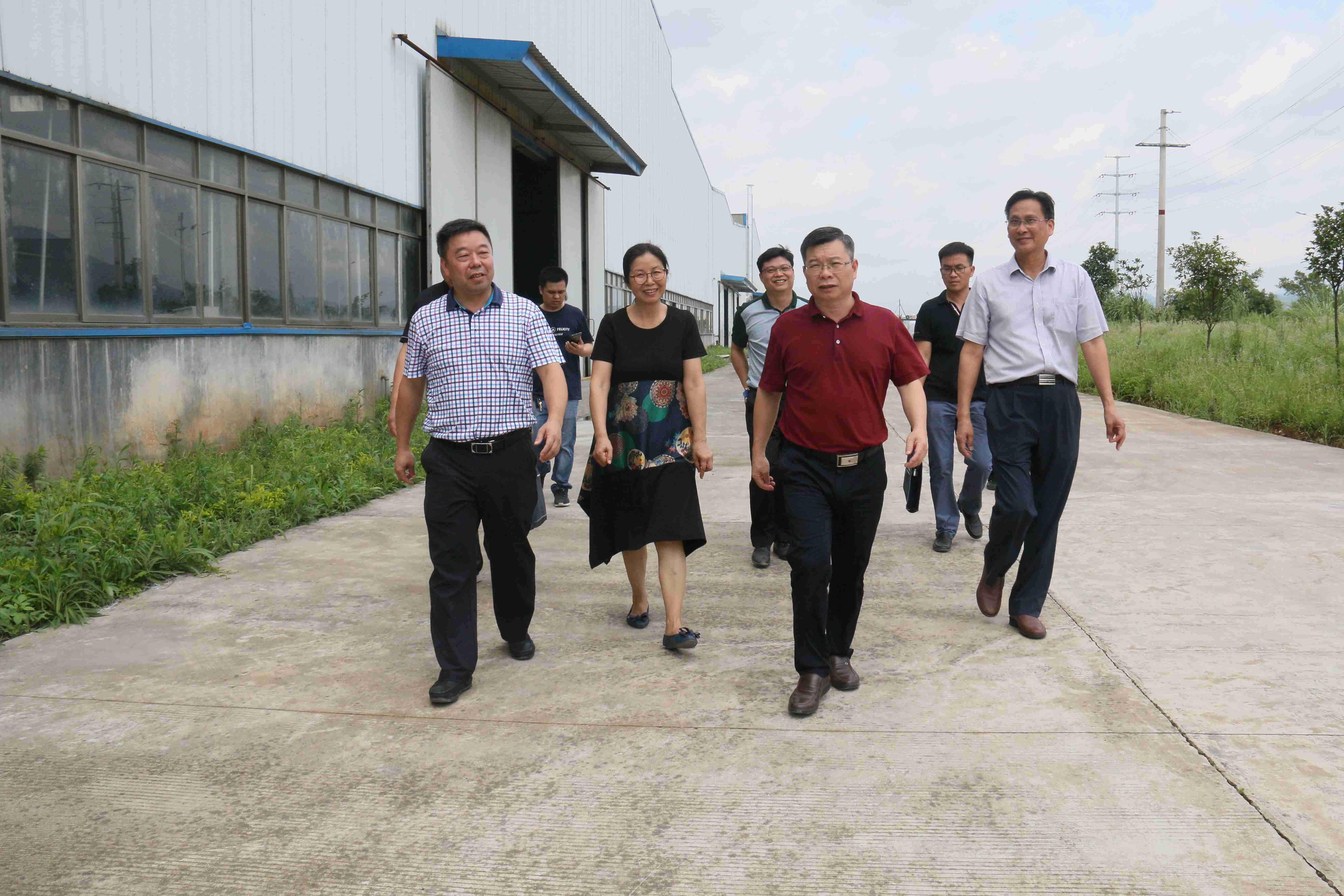 贺州市人大常委会副主任黄少雄到旺高工业区实地调研