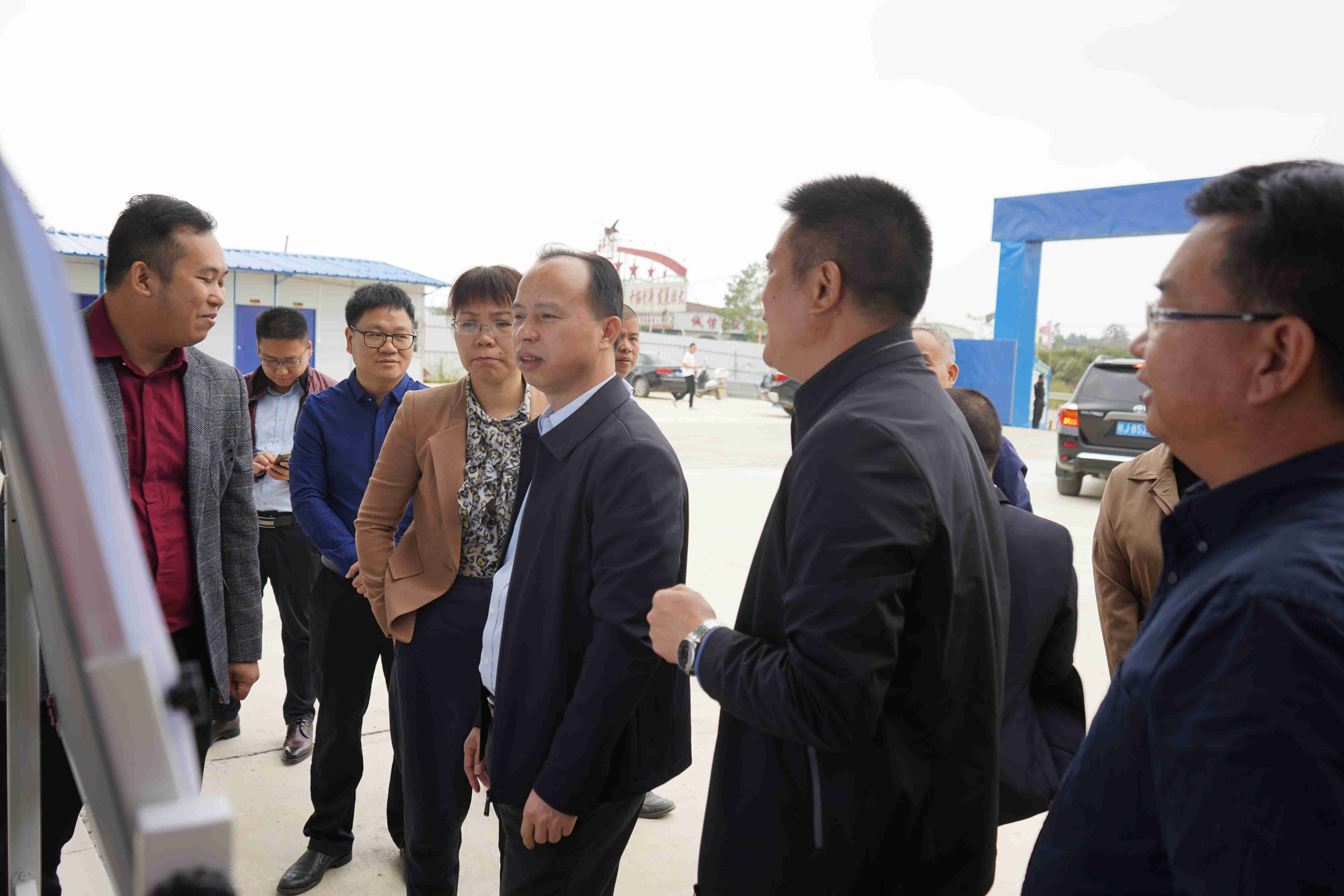 以整治促发展提质量,广西贺州市人民政府副市长刘洪军深入碳酸钙企业调研